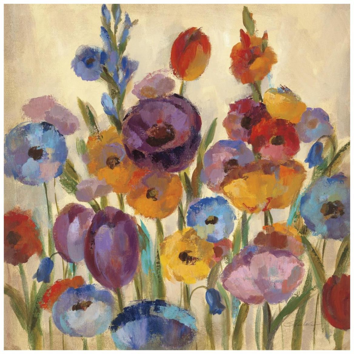 Garden Hues I -Paper Art-42&quotx42"