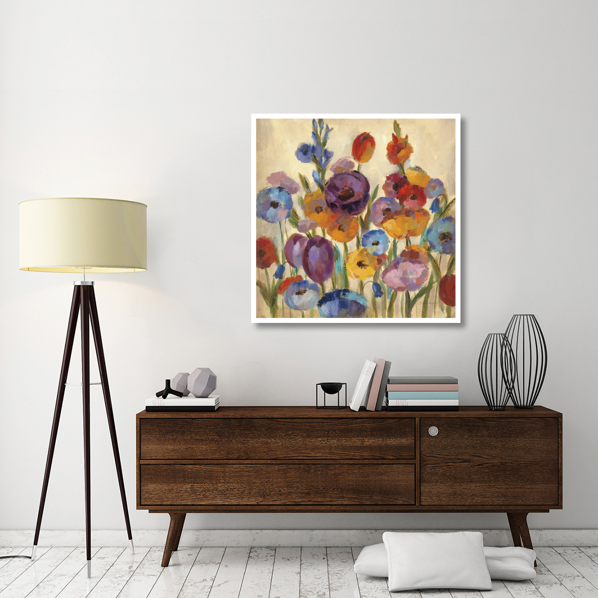 Garden Hues I -Paper Art-42&quotx42"