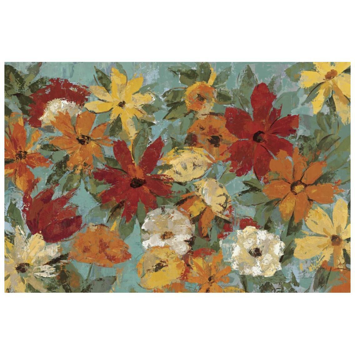 Bright Expressive Garden -Paper Art-26&quotx18"