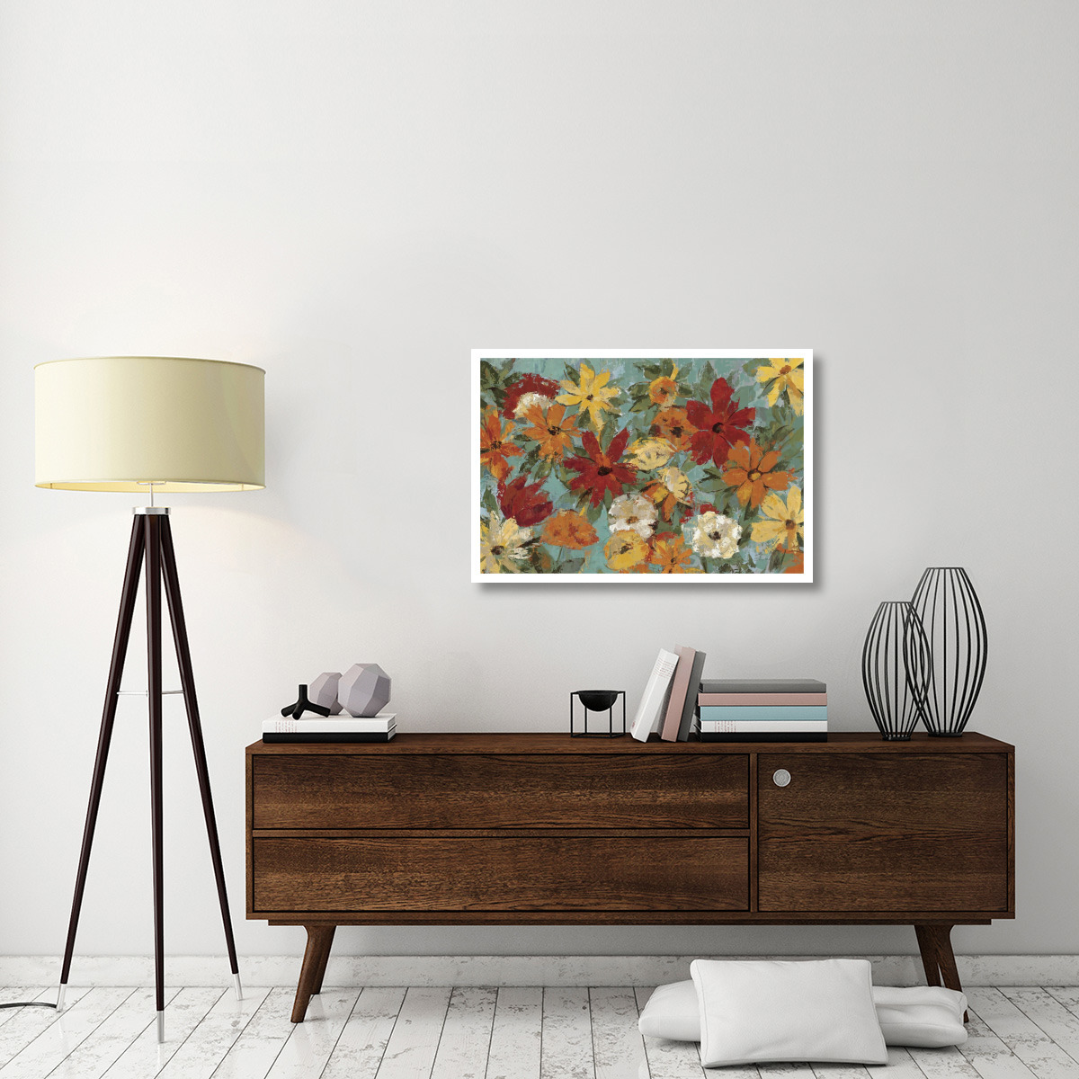 Bright Expressive Garden -Paper Art-38&quotx26"