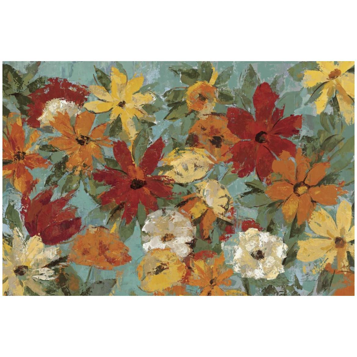 Bright Expressive Garden -Paper Art-50&quotx34"