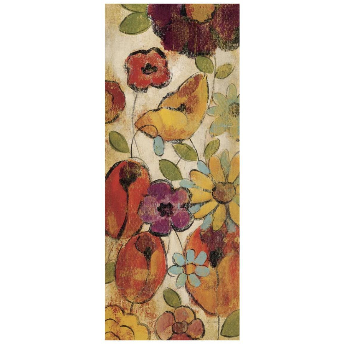 Floral Sketches on Linen II -Paper Art-18&quotx42"