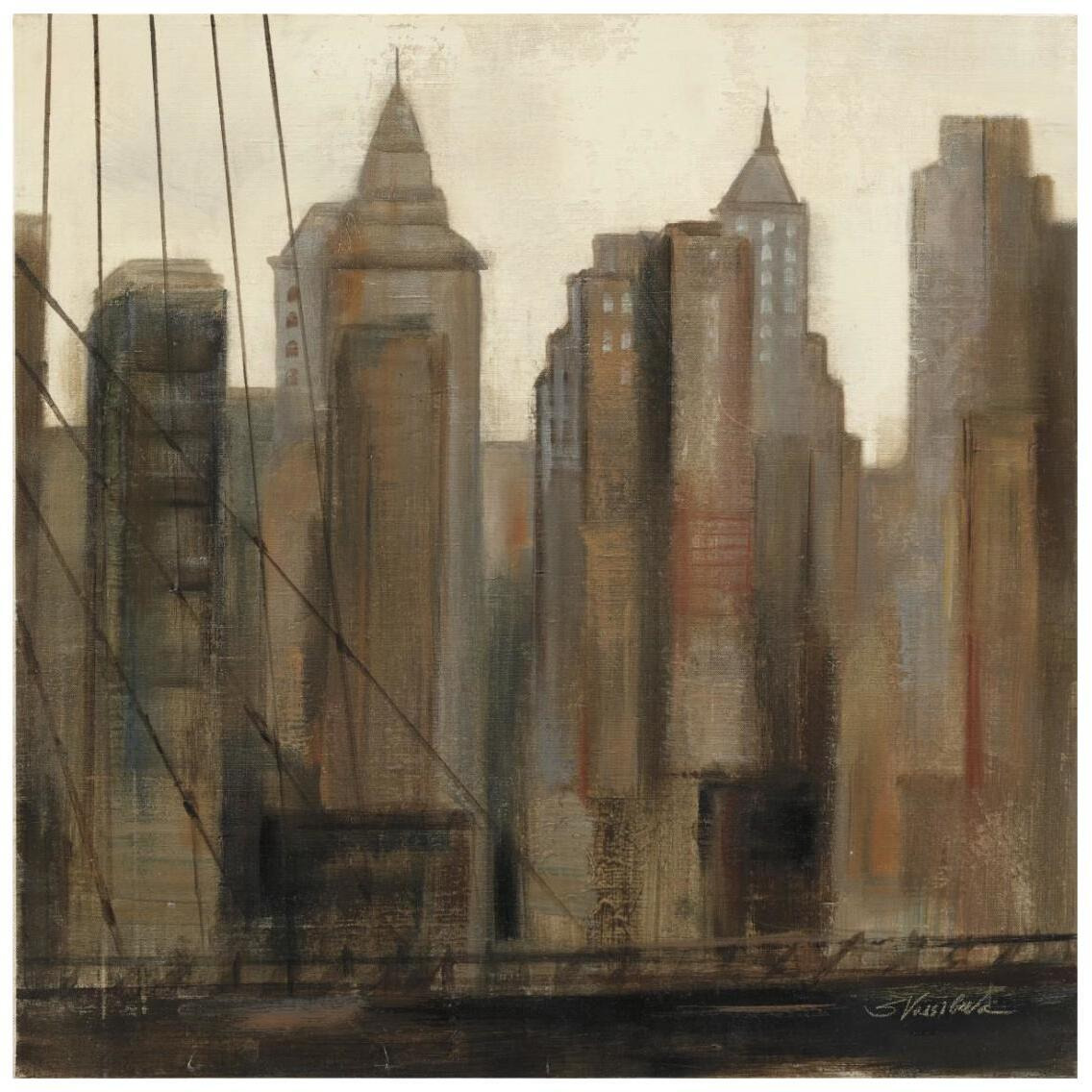 View from the Bridge II -Paper Art-26&quotx26"