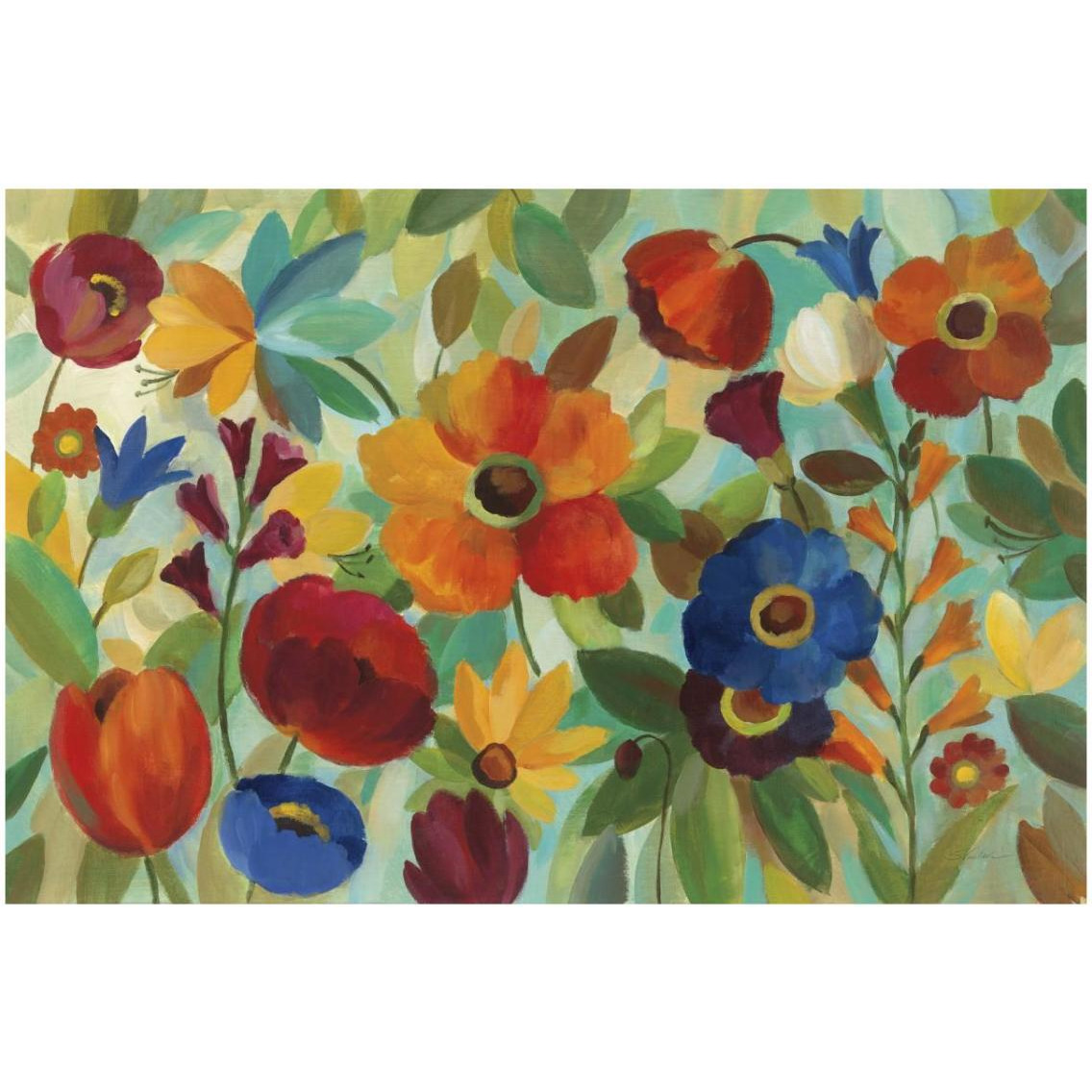 Summer Floral V -Paper Art-32&quotx22"