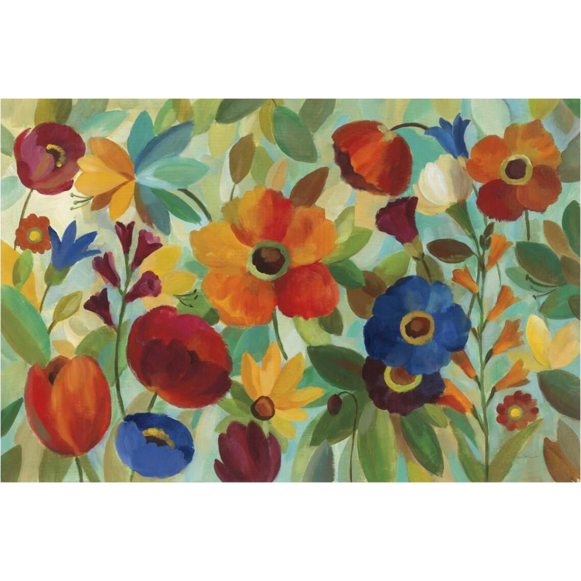 Summer Floral V -Paper Art-38&quotx26"