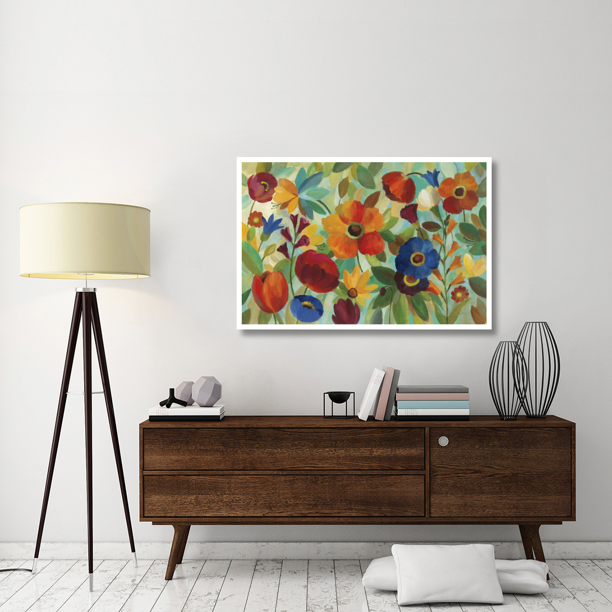 Summer Floral V -Paper Art-50&quotx34"