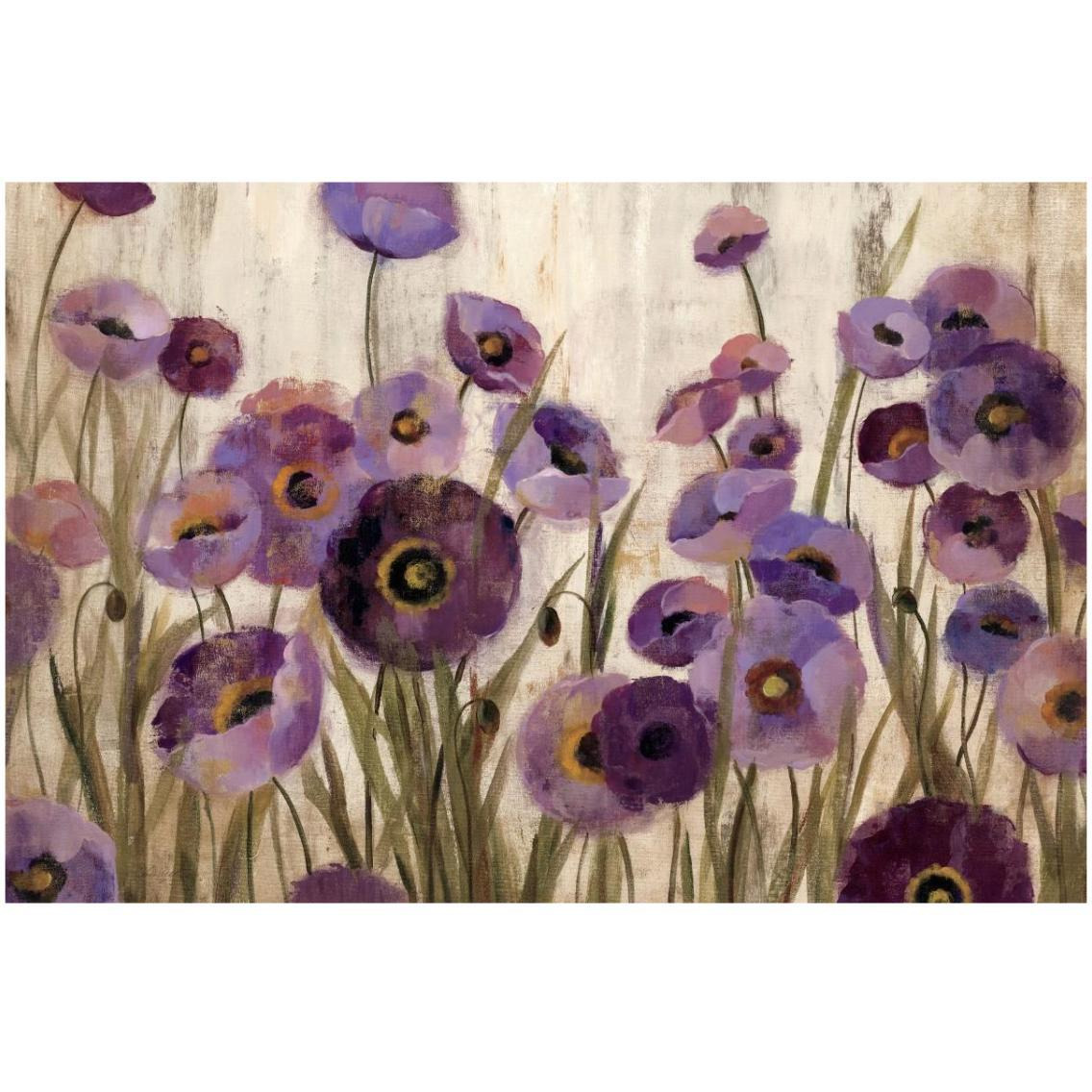 Pink and Purple Flowers -Paper Art-32&quotx22"