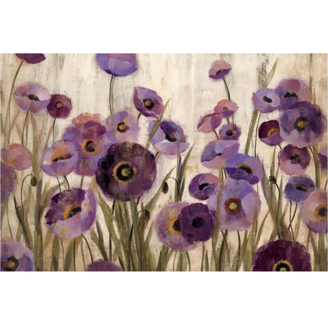 Pink and Purple Flowers -Paper Art-38&quotx26"