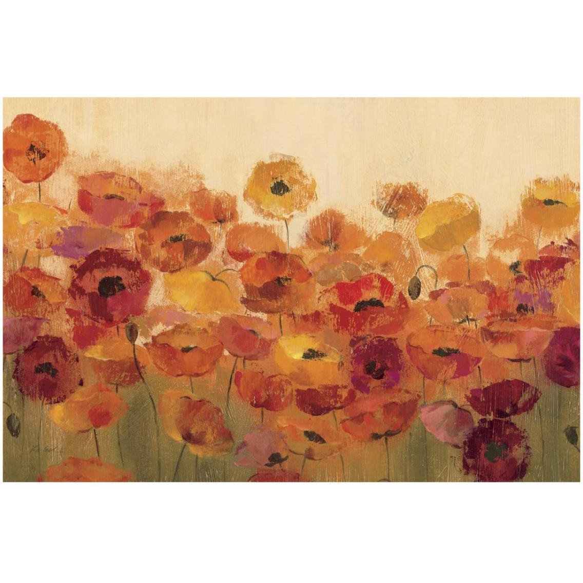 Summer Poppies -Paper Art-32&quotx22"
