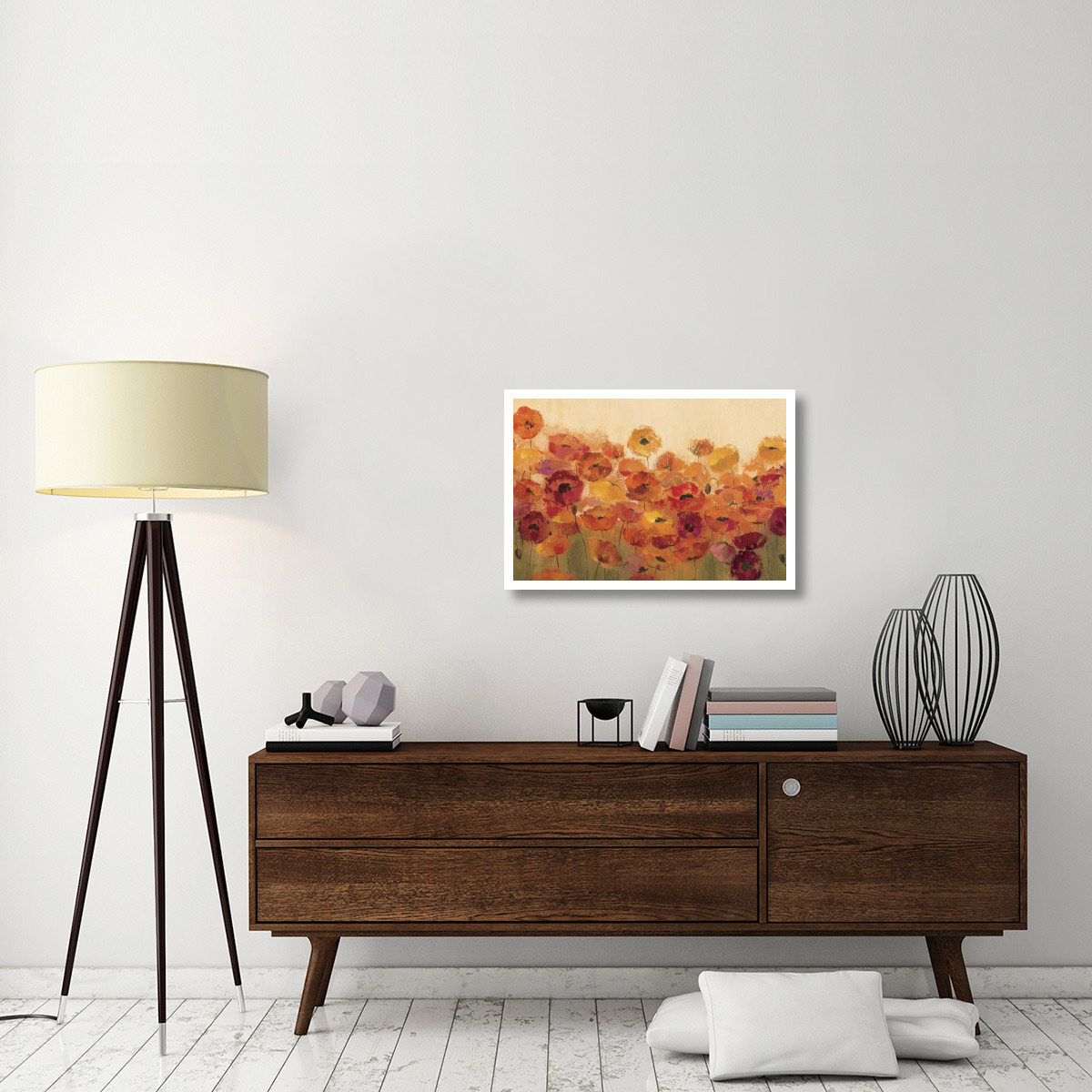 Summer Poppies -Paper Art-32&quotx22"