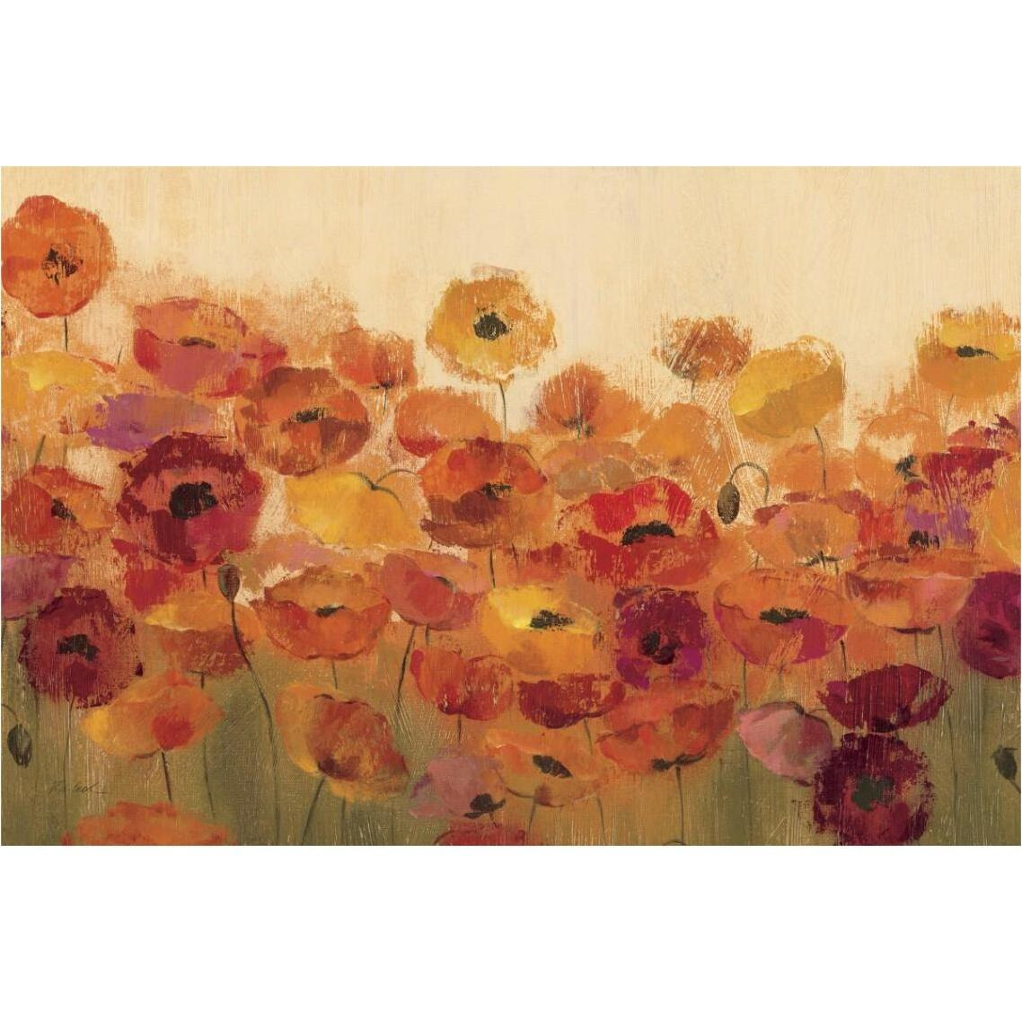 Summer Poppies -Paper Art-38&quotx26"