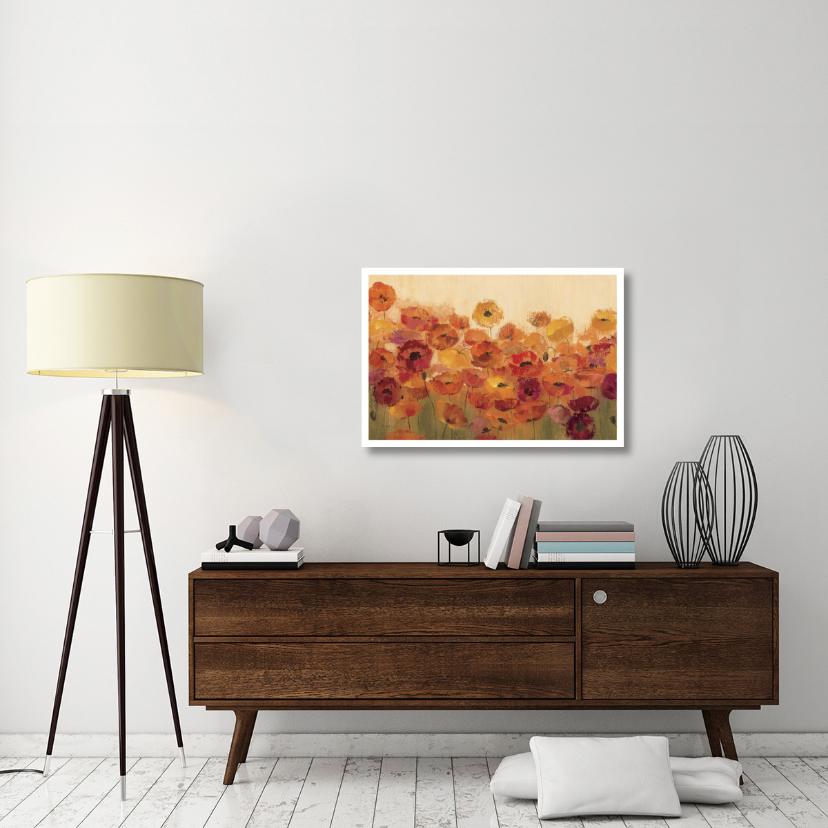 Summer Poppies -Paper Art-38&quotx26"