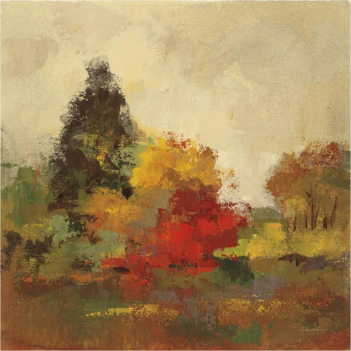 Fall Forest I -Paper Art-38&quotx38"