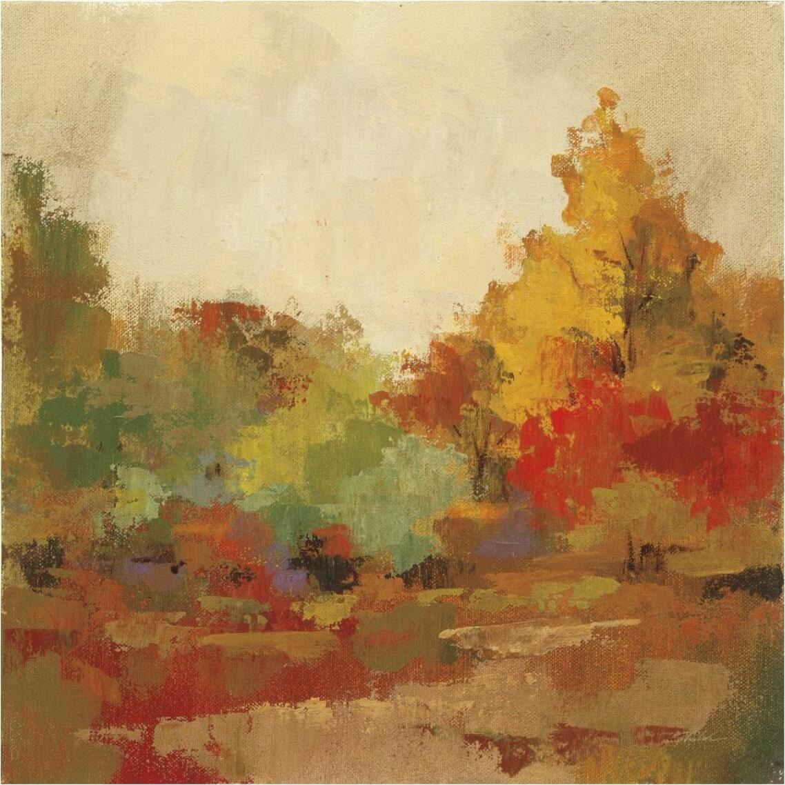 Fall Forest II -Paper Art-38&quotx38"