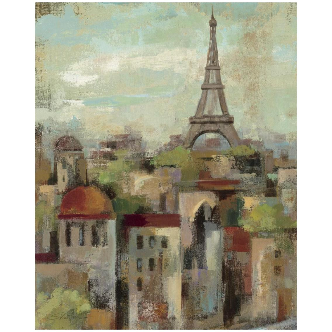 Spring in Paris II -Paper Art-24&quotx30"