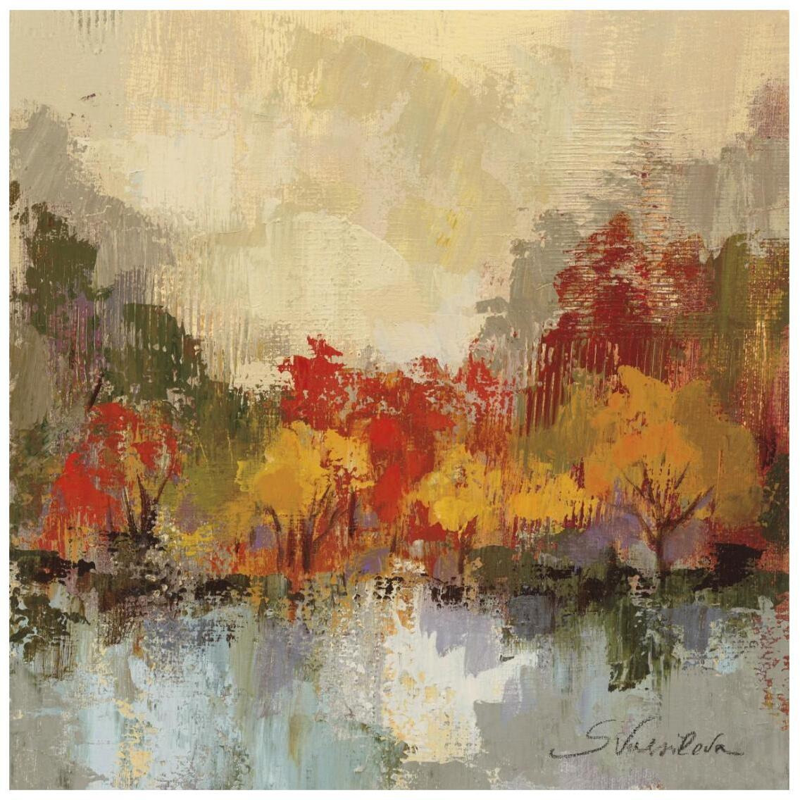 Fall Riverside II -Paper Art-26&quotx26"