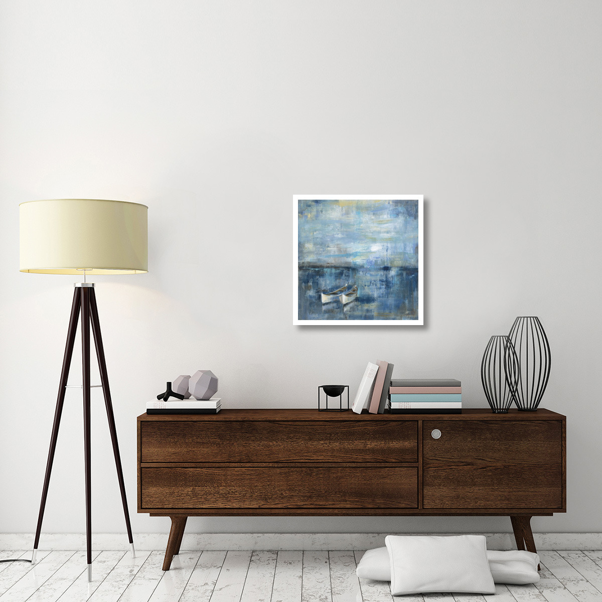 Two Boats -Paper Art-26&quotx26"