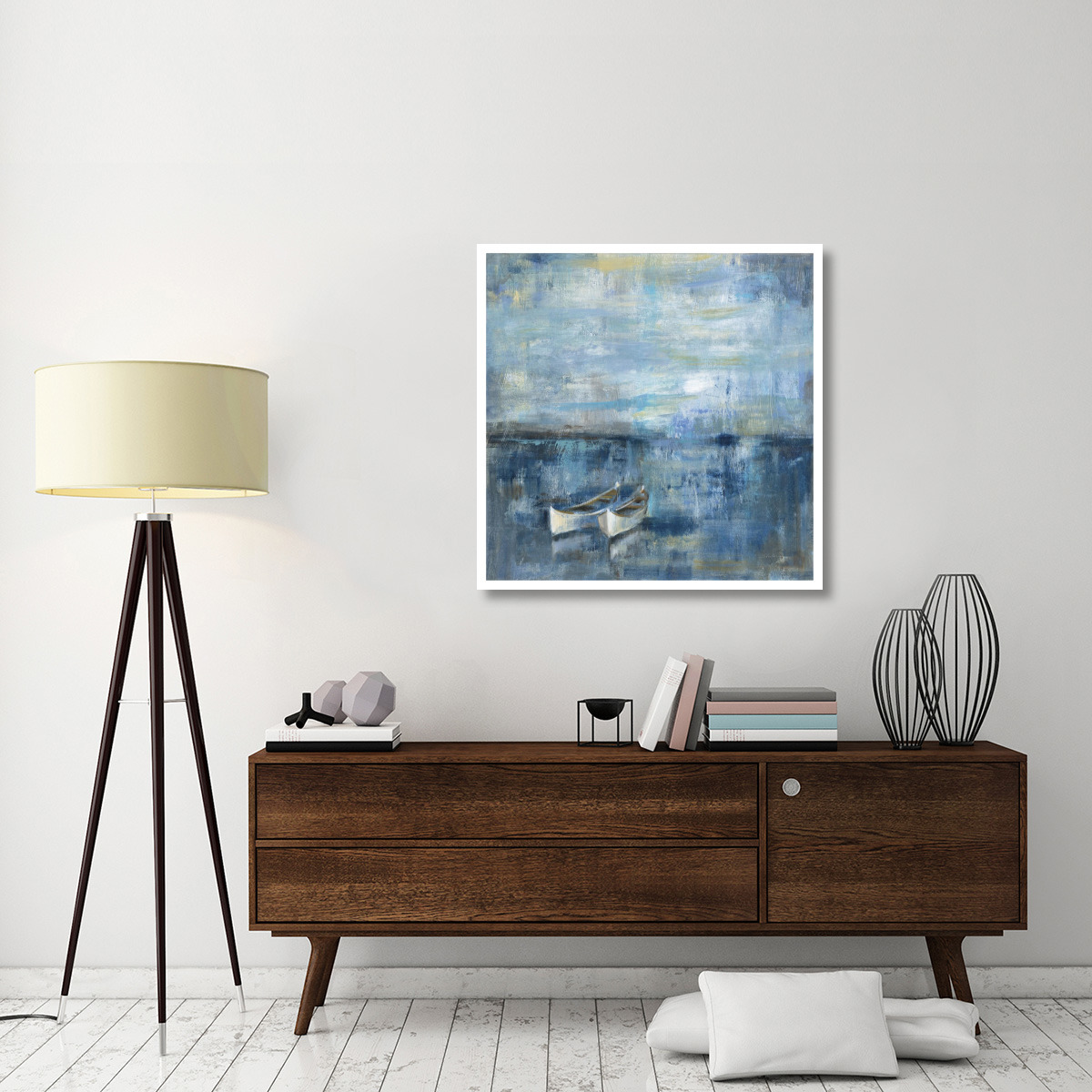 Two Boats -Paper Art-38&quotx38"