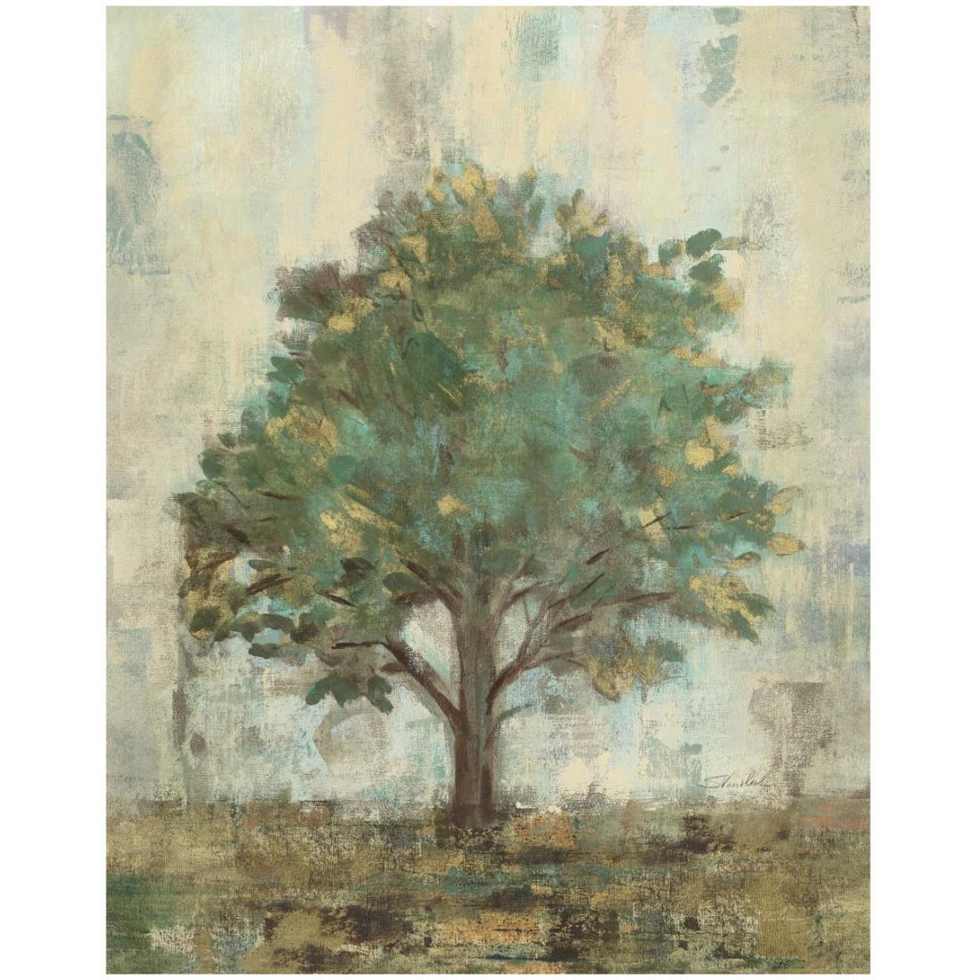 Verdi Trees I -Paper Art-18&quotx22"