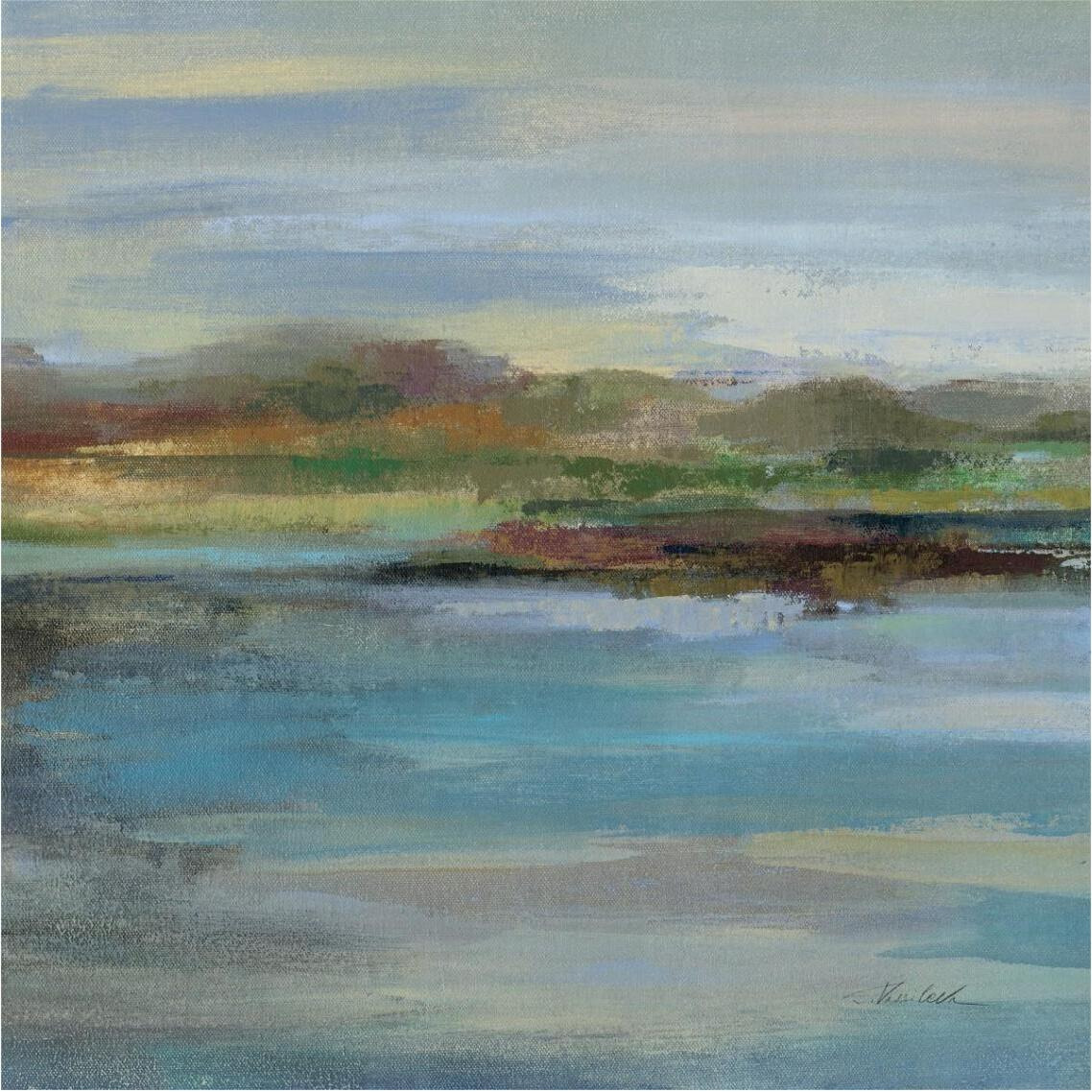 Northern Shore Square I -Paper Art-38&quotx38"