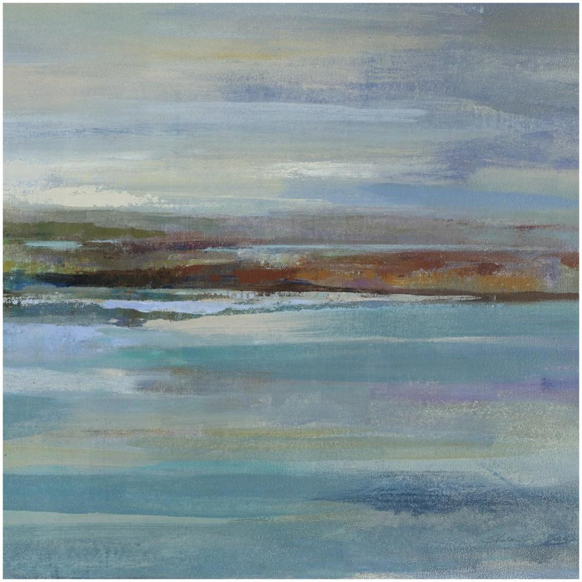 Northern Shore Square II -Paper Art-32&quotx32"