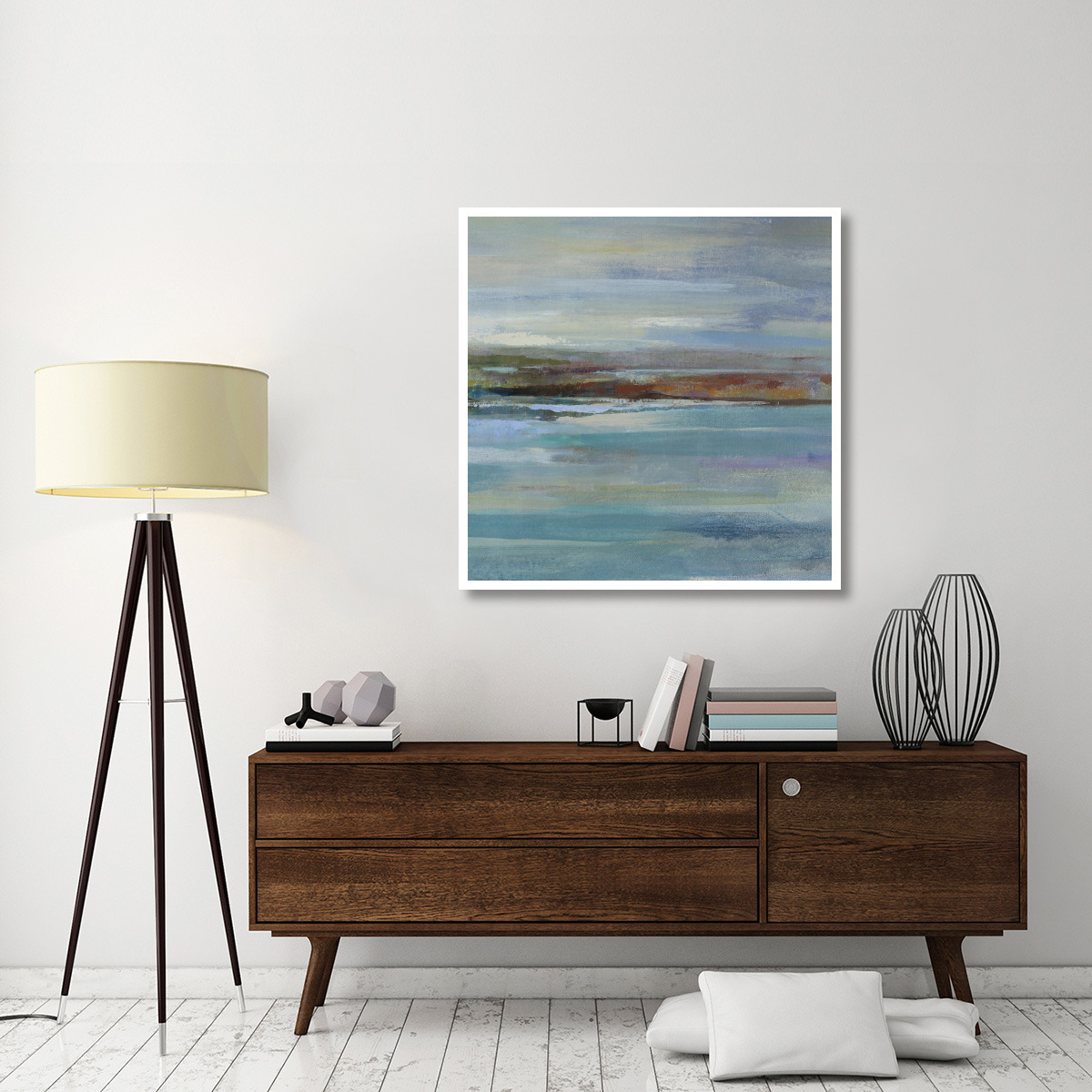 Northern Shore Square II -Paper Art-42&quotx42"