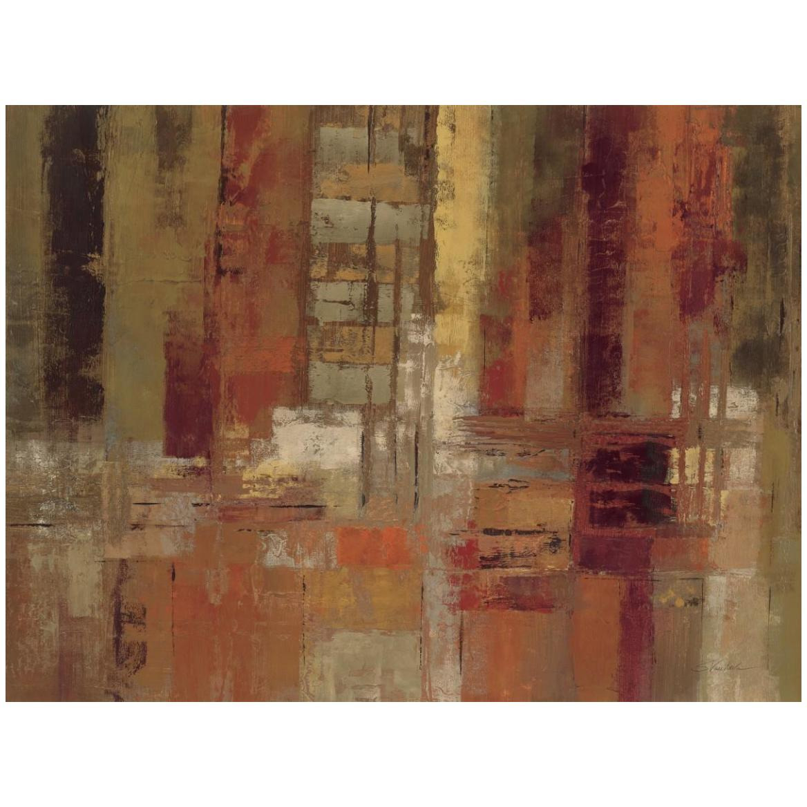 Sunset Street Crop -Paper Art-50&quotx38"