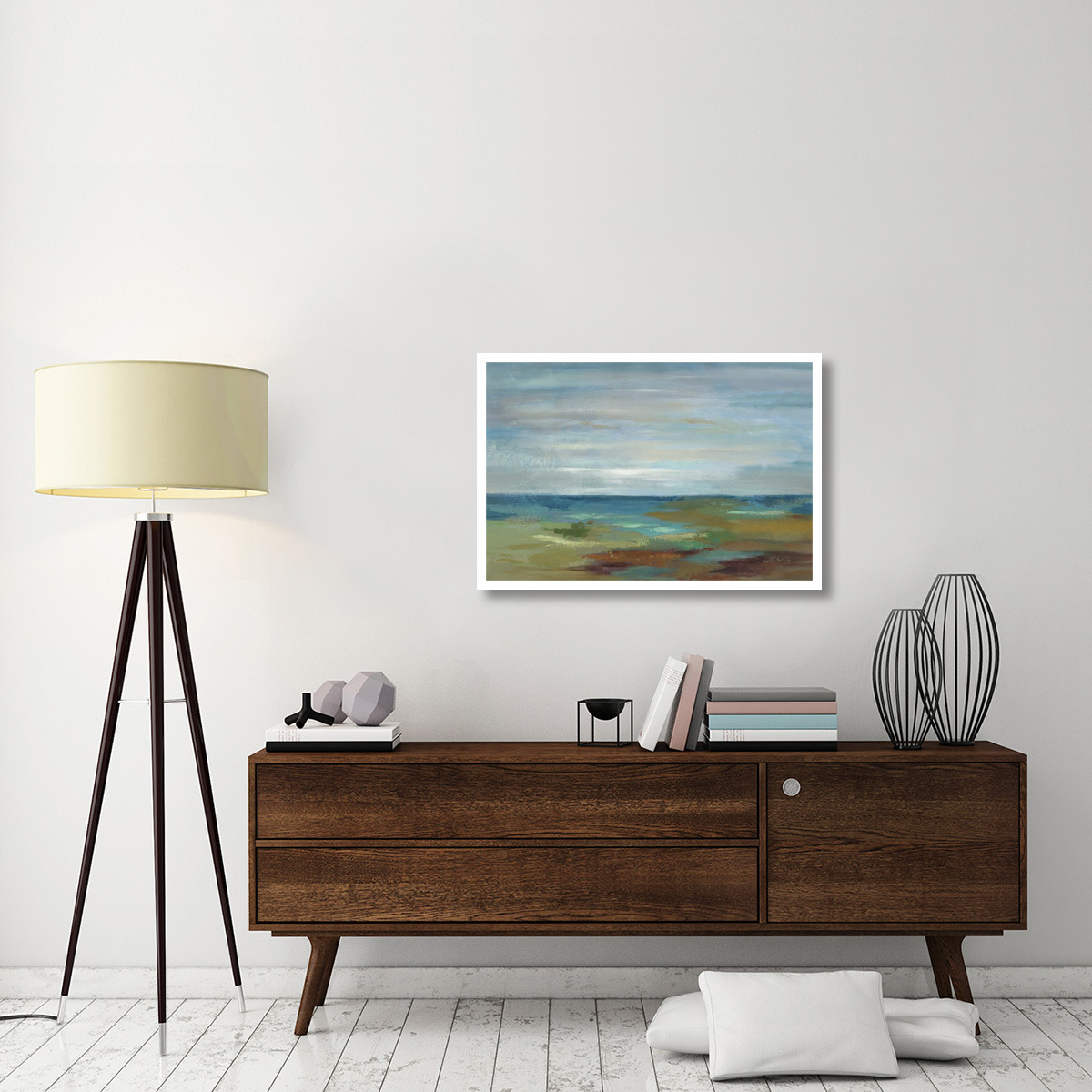 Wispy Clouds -Paper Art-38&quotx26"