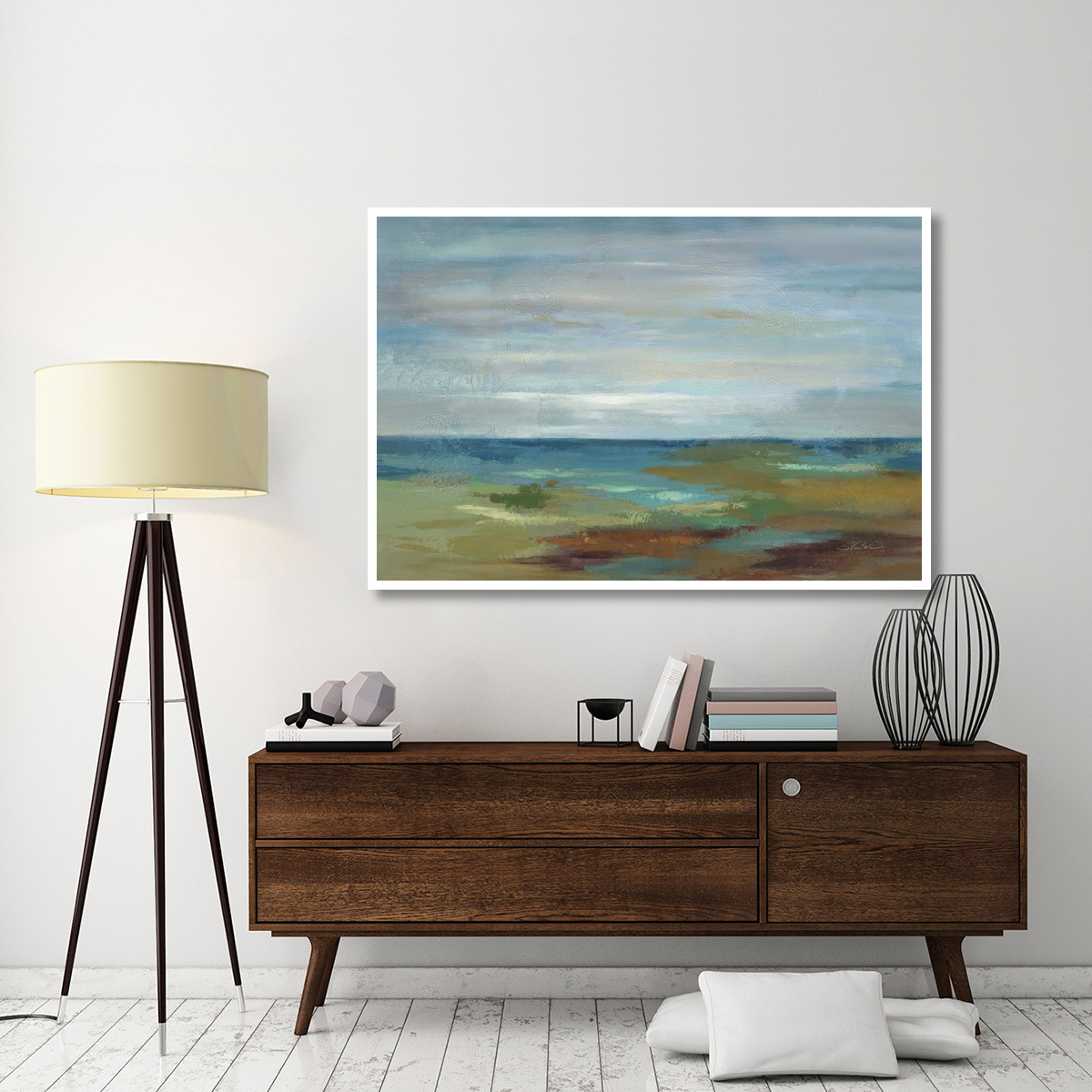 Wispy Clouds -Paper Art-62&quotx42"
