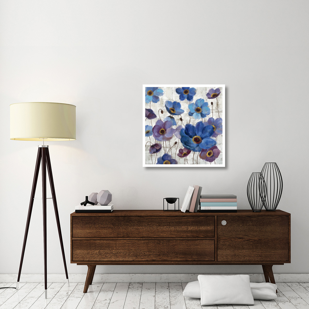 Bold Anemones I -Paper Art-32&quotx32"