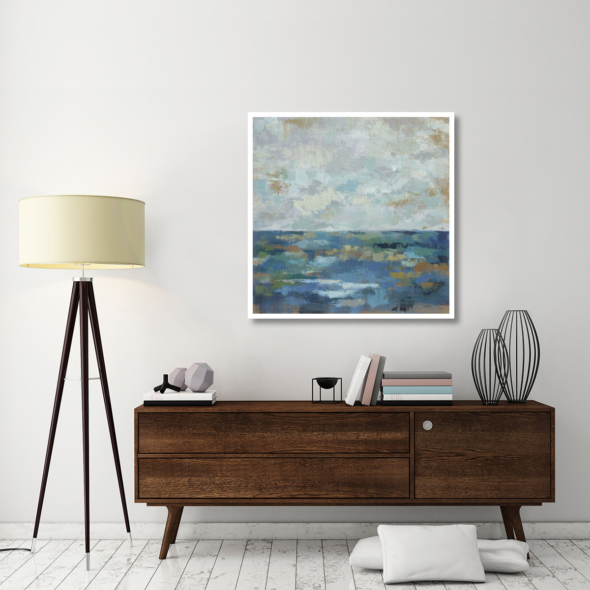 Seascape Sketches I -Paper Art-42&quotx42"