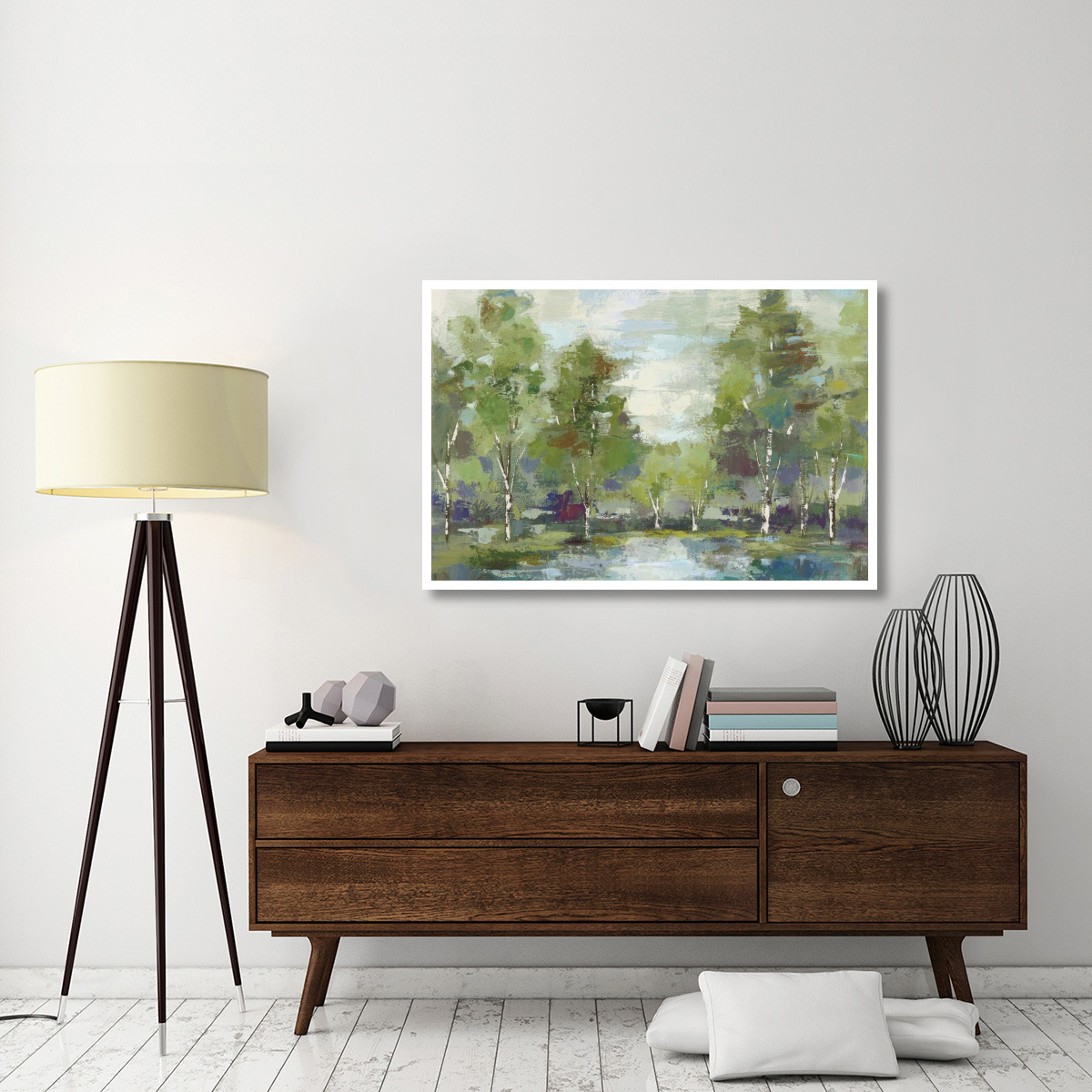 Forest at Dawn Crop -Paper Art-50&quotx34"