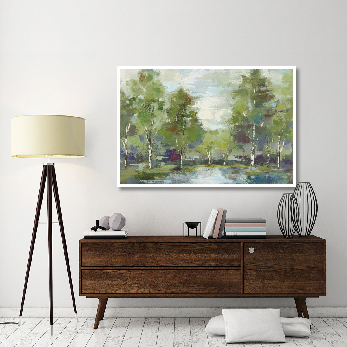 Forest at Dawn Crop -Paper Art-62&quotx42"
