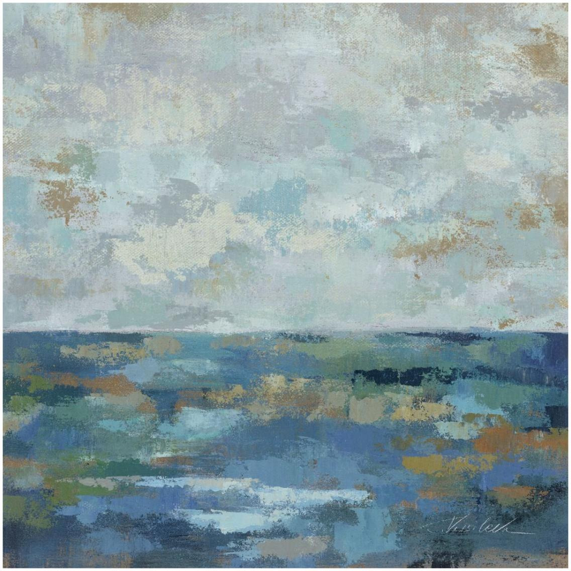 Seascape Sketches I -Paper Art-32&quotx32"