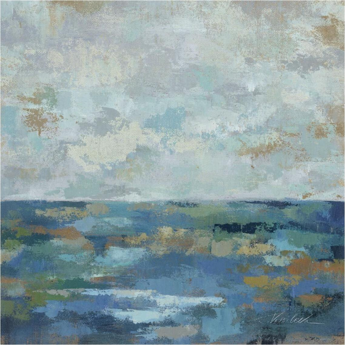 Seascape Sketches I -Paper Art-38&quotx38"