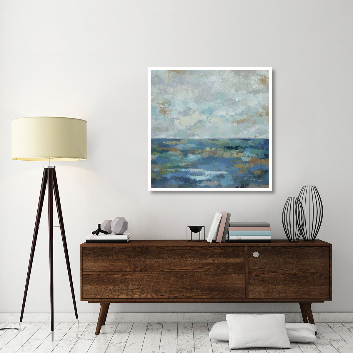 Seascape Sketches I -Paper Art-42&quotx42"