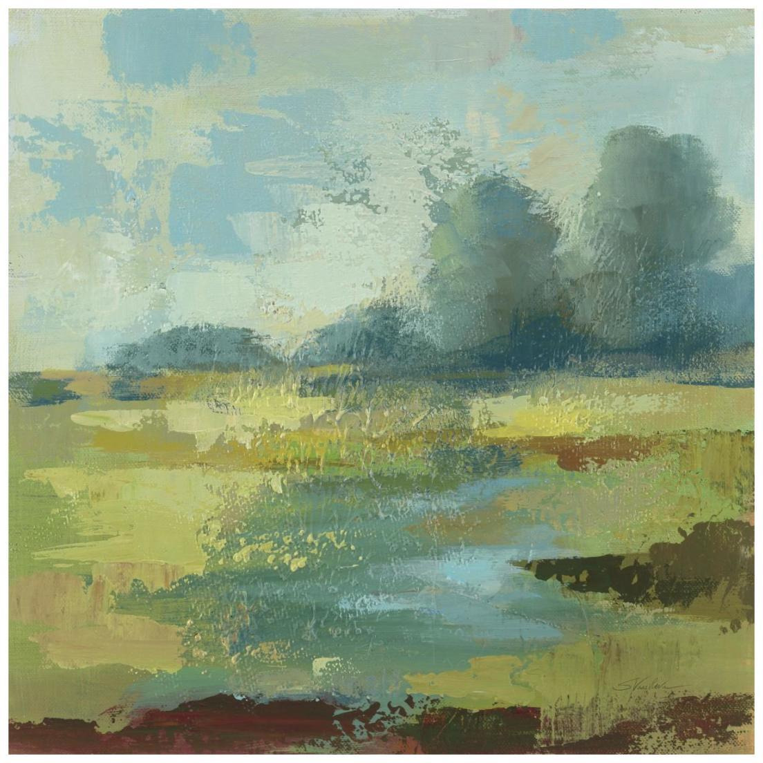 Windsor Blue Field IV -Paper Art-20&quotx20"