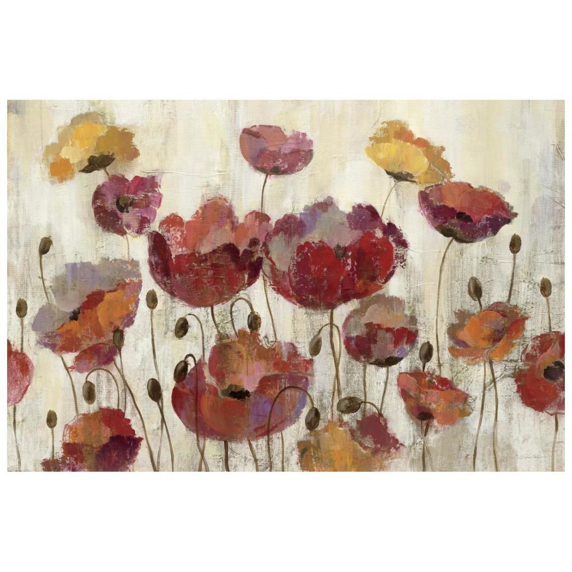 Poppies in the Rain -Paper Art-26&quotx18"