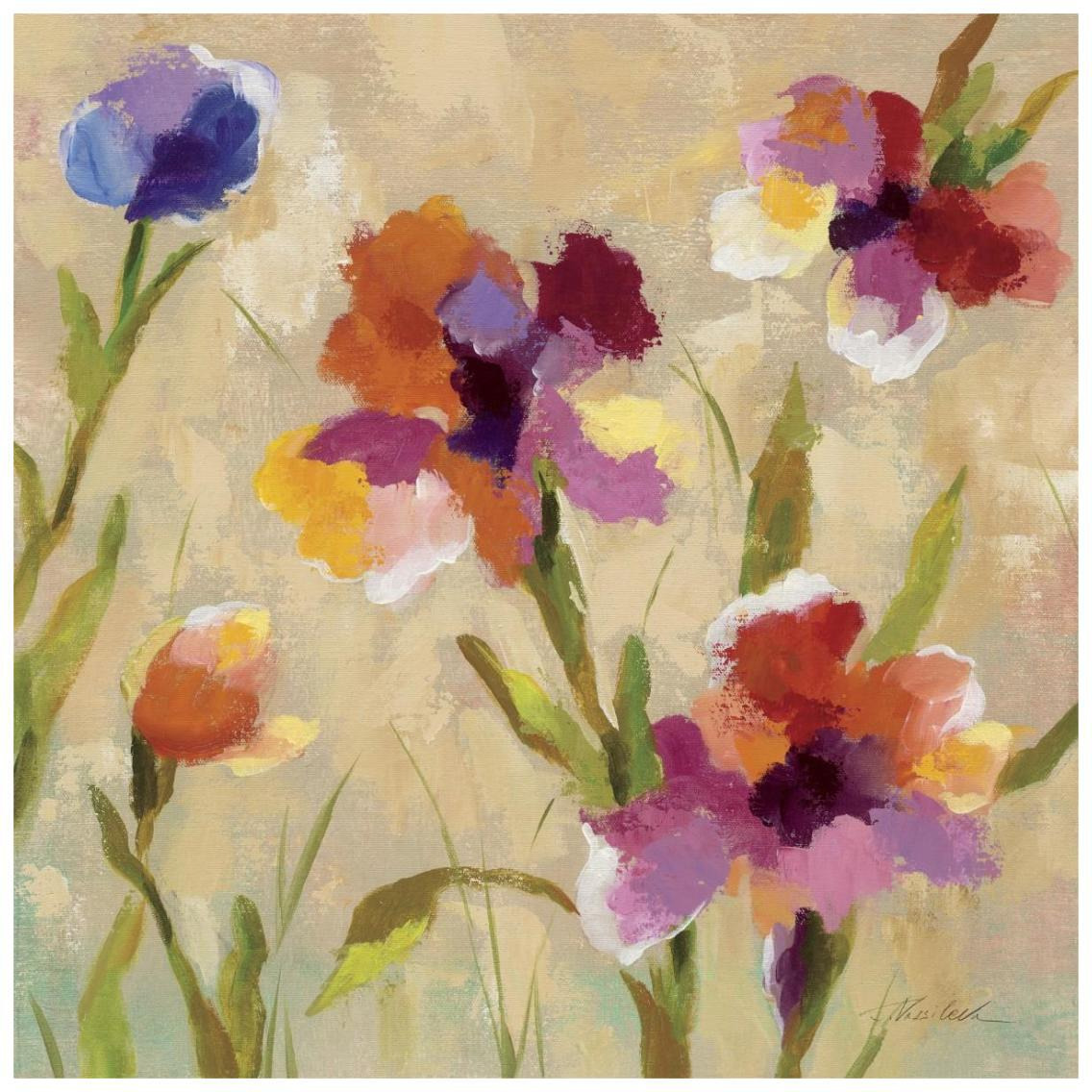 Bold Bright Flowers III -Paper Art-26&quotx26"