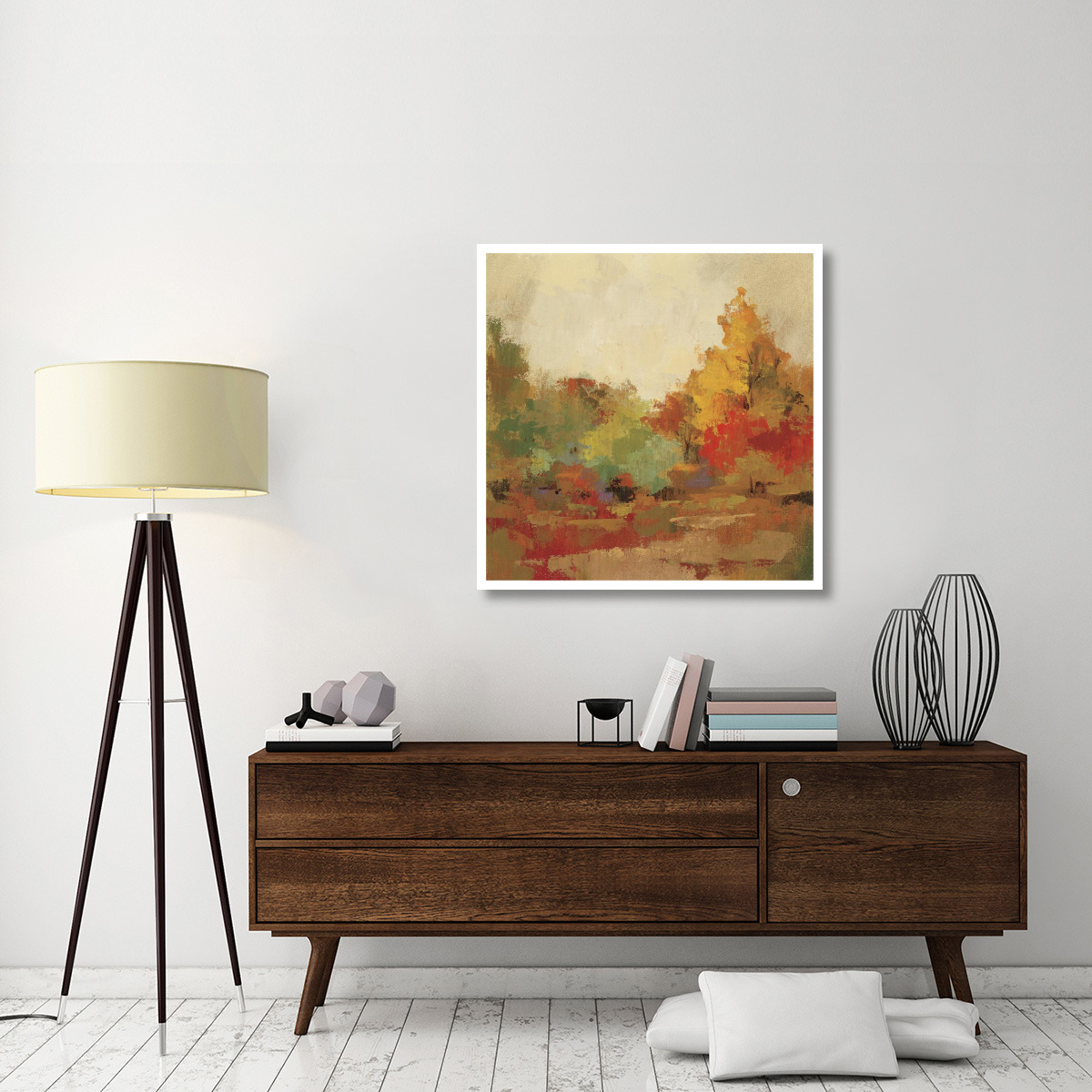 Fall Forest II -Paper Art-38&quotx38"