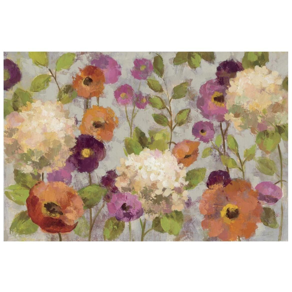Hydrangeas and Anemones -Paper Art-20&quotx14"
