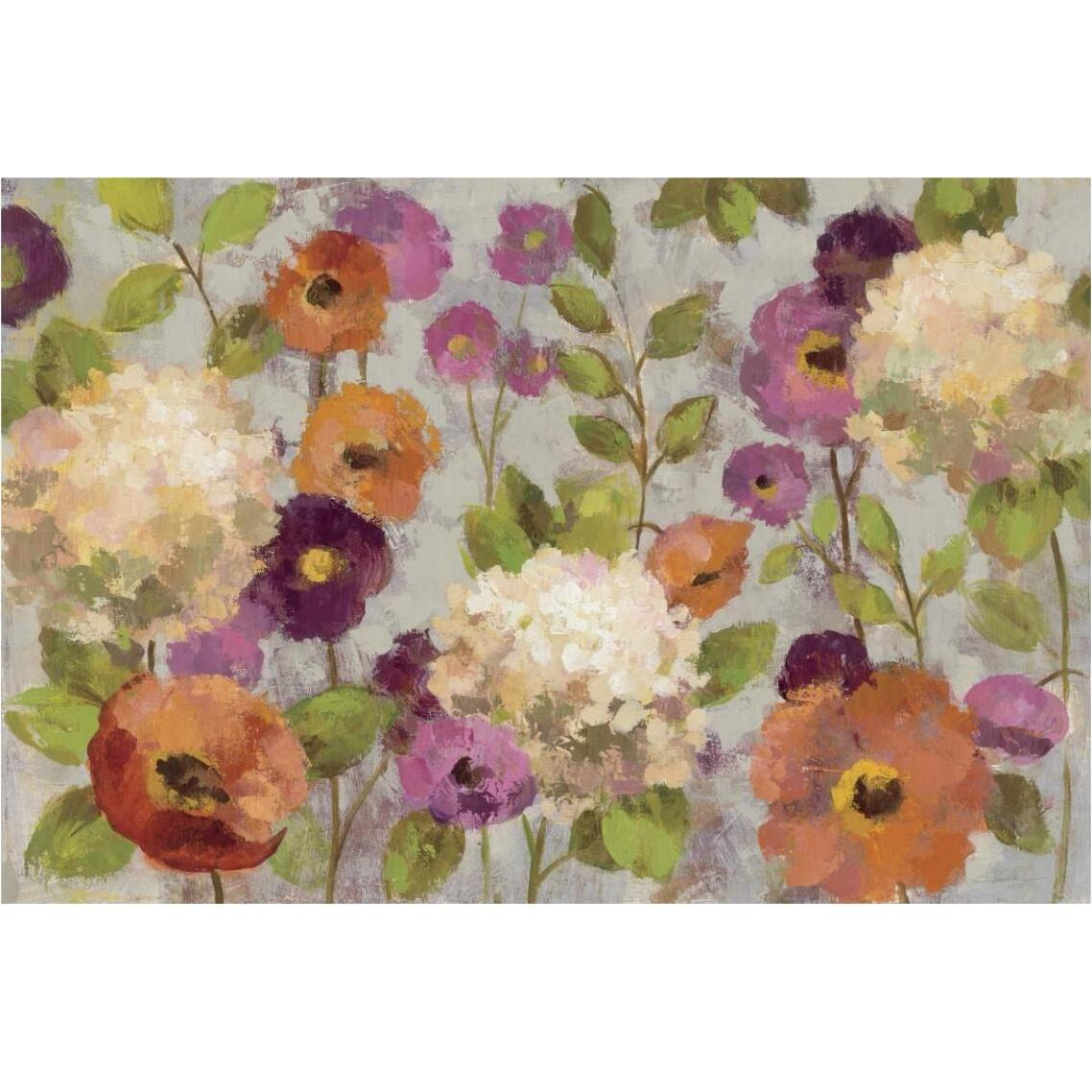 Hydrangeas and Anemones -Paper Art-38&quotx26"
