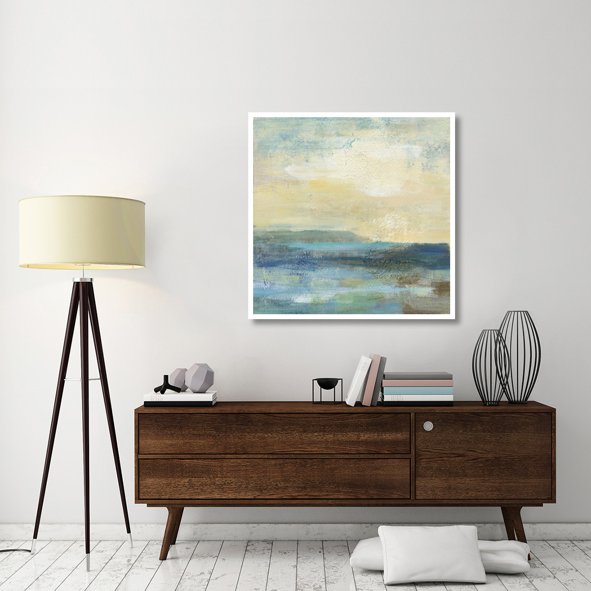 Sunset Beach I -Paper Art-42&quotx42"