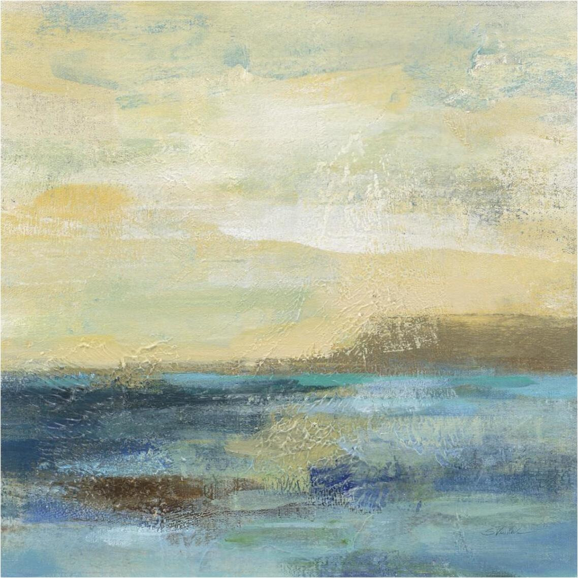 Sunset Beach II -Paper Art-38&quotx38"