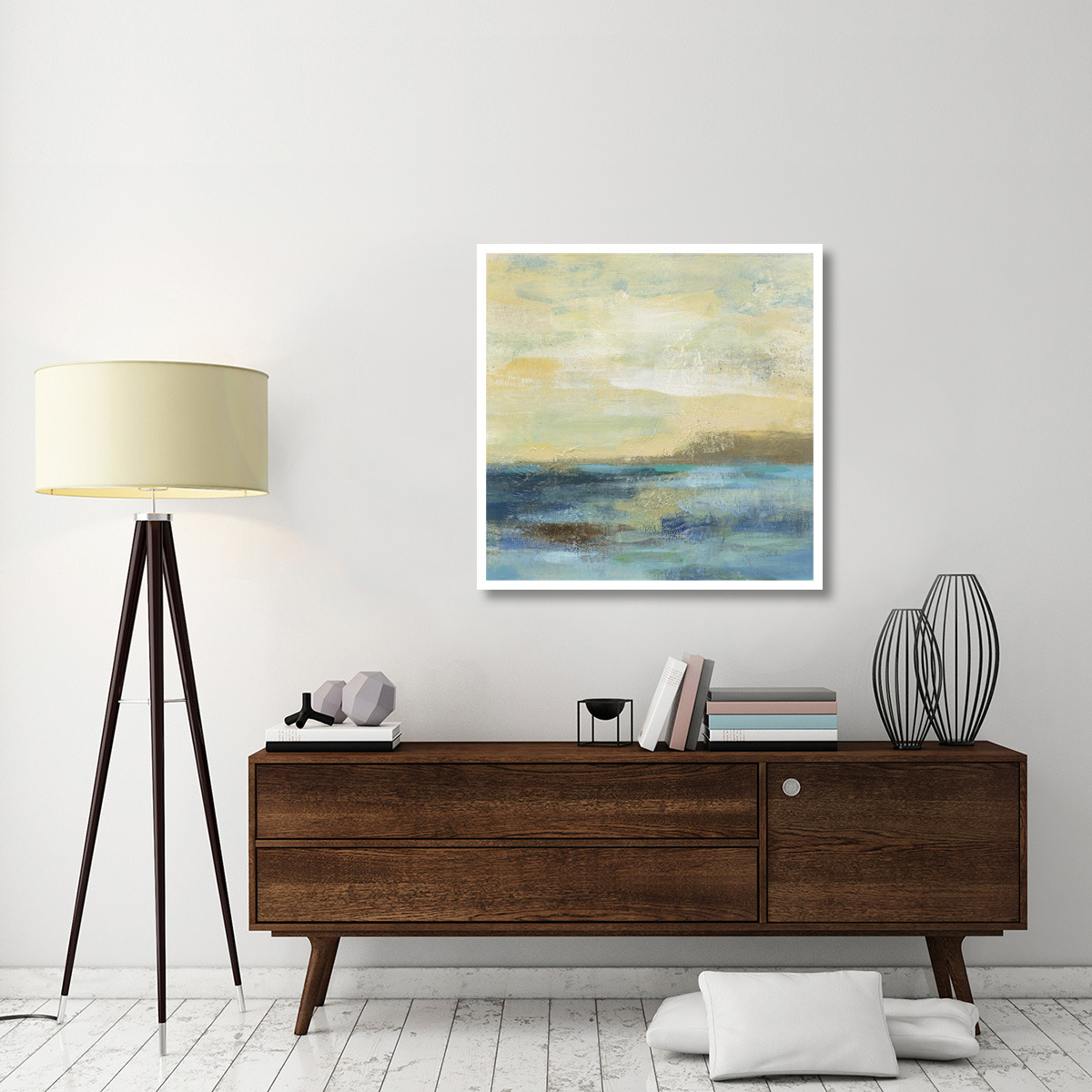 Sunset Beach II -Paper Art-38&quotx38"