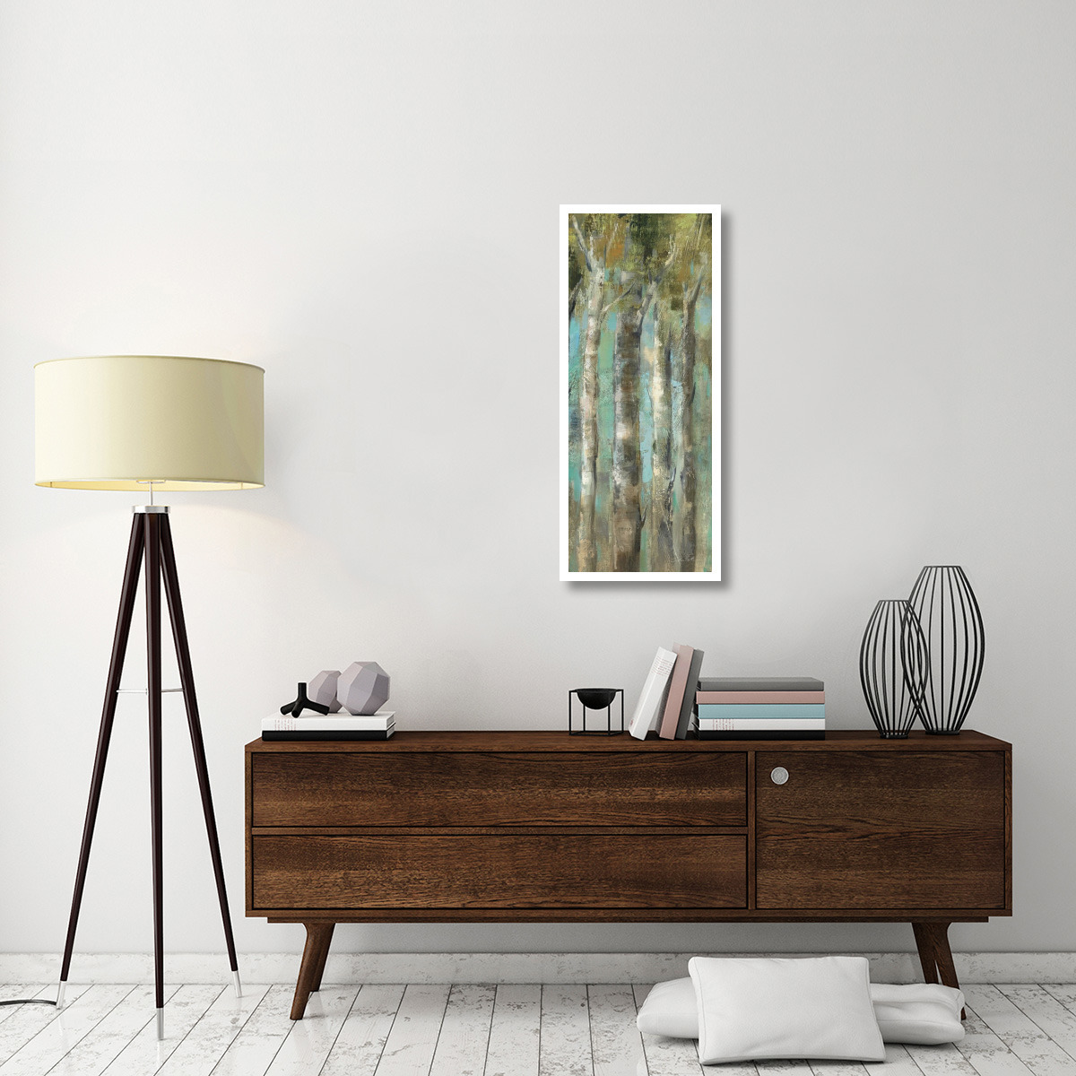 April Birch Forest Panel II -Paper Art-18&quotx42"