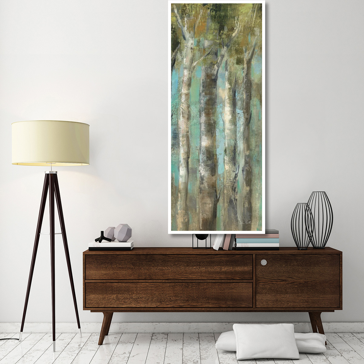April Birch Forest Panel II -Paper Art-32&quotx77"