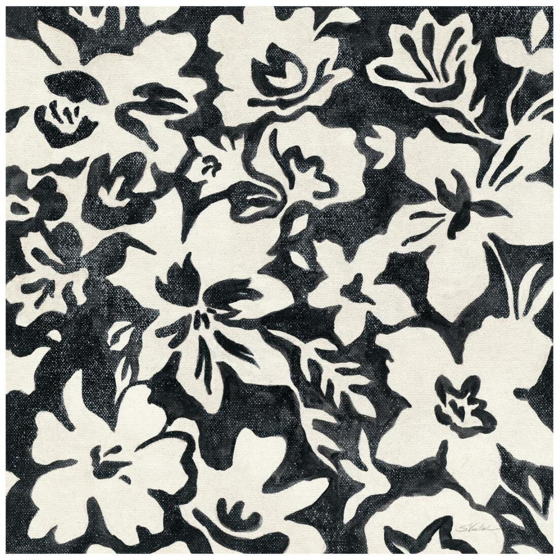 Chalkboard Floral I -Paper Art-20&quotx20"