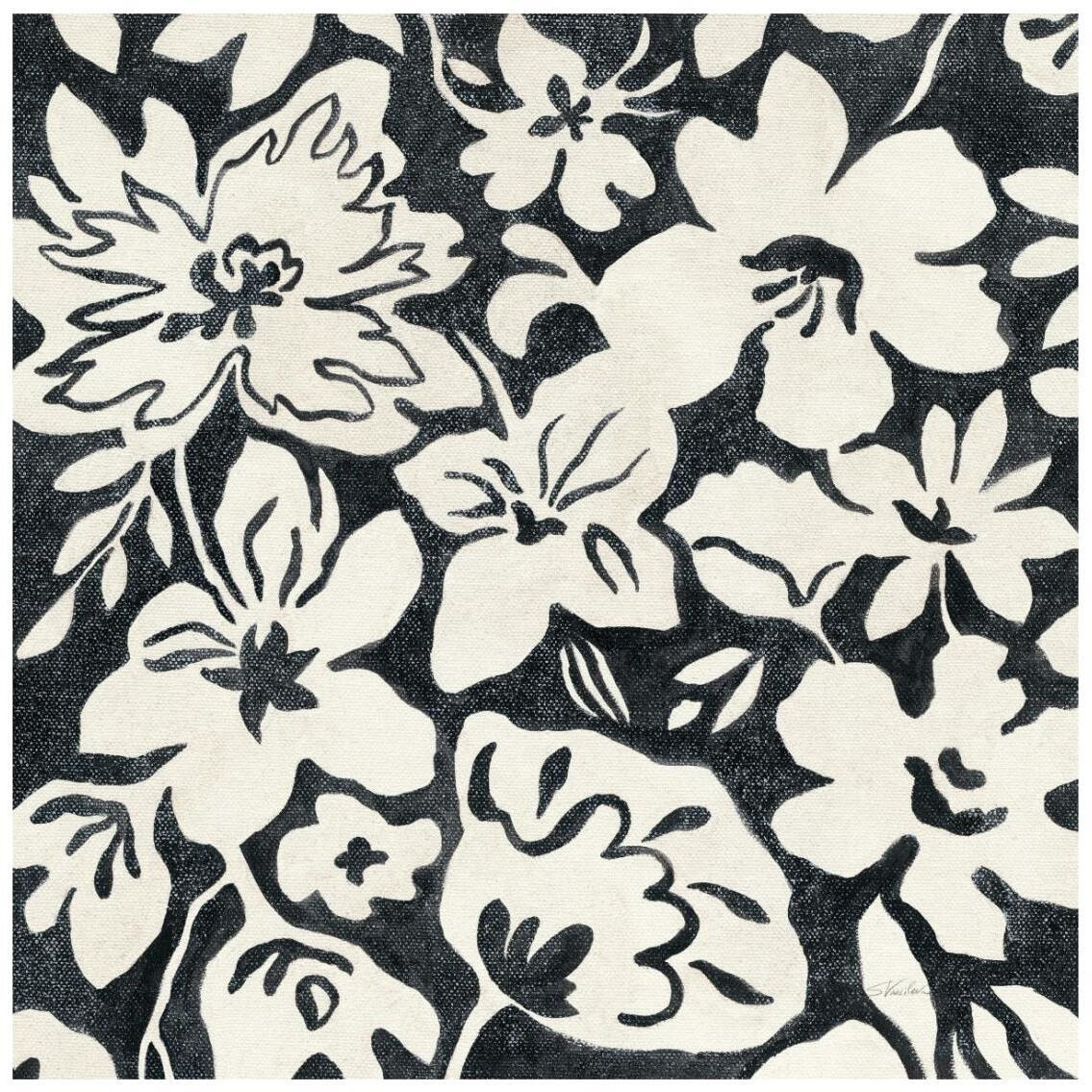 Chalkboard Floral II -Paper Art-26&quotx26"