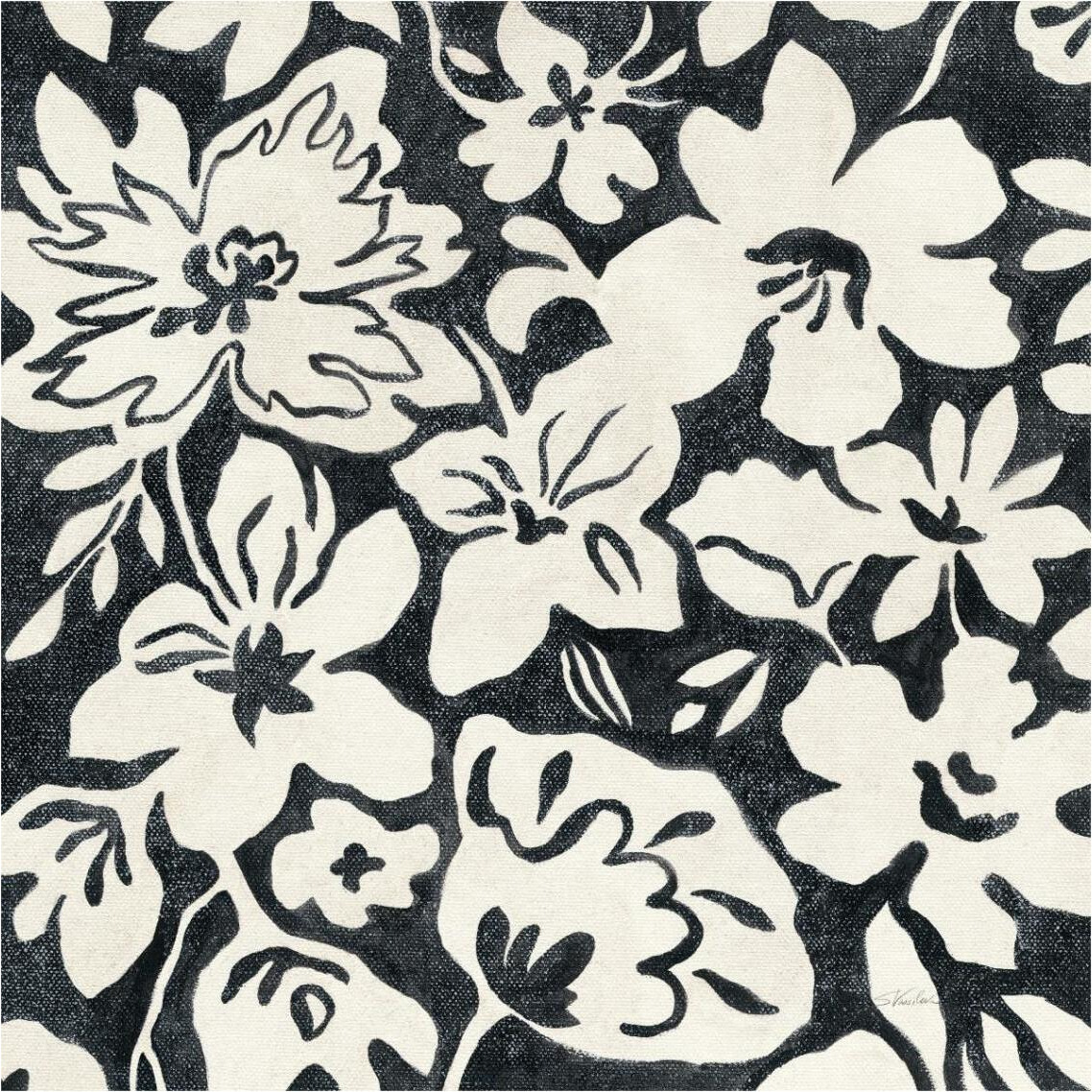 Chalkboard Floral II -Paper Art-38&quotx38"